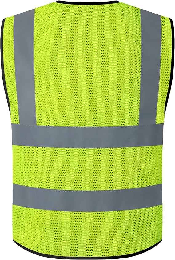 Reflective Safety Vest for Men Women Construction Vest Meet ANSI/ISEA Standard - Large - Image 2