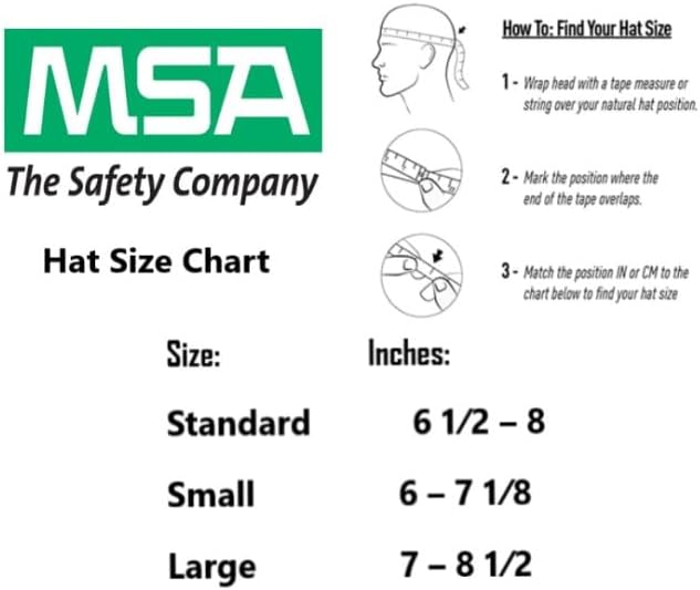 MSA 496075 V-Gard Full-Brim Hard Hat With Fas-Trac III Ratchet Suspension | Polyethylene Shell, Superior Impact Protection, Self Adjusting Crown Straps - Standard Size in Orange - Image 2