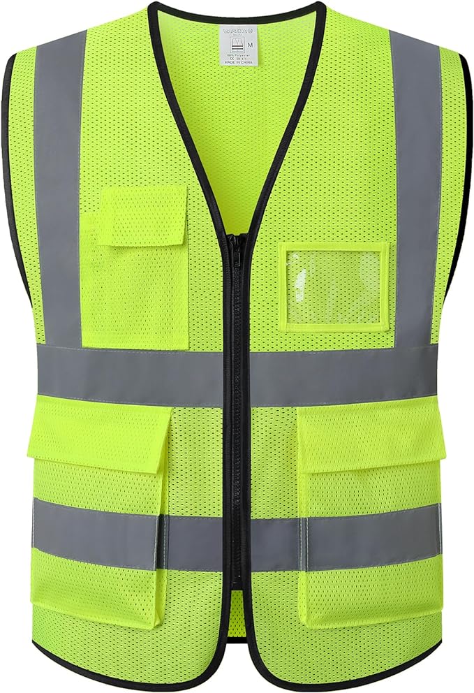 Reflective Safety Vest for Men Women Construction Vest Meet ANSI/ISEA Standard - Large - Image 6