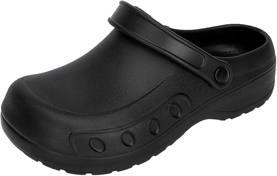 Men Chef Clogs Slip Resistant Garden Clogs with Arch Support Safety Nursing Shoes Work Shoes Water Oil Resistant for Men Food Service - Image 9