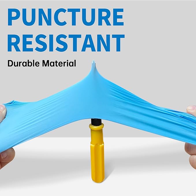 Medical Blue Nitrile Disposable Exam Gloves, 4.5 Mil 100 Pcs, Chemical Resistant Powder-Free Latex-Free Food-Safe - Image 5